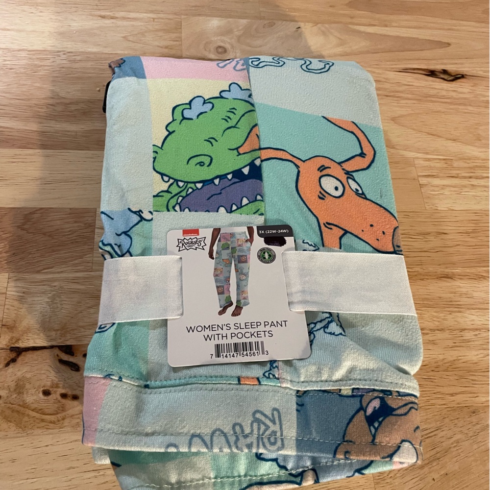 Nickelodeon rugrats women’s sleep pants pockets new 3x (22) plus size - Picture 4 of 4